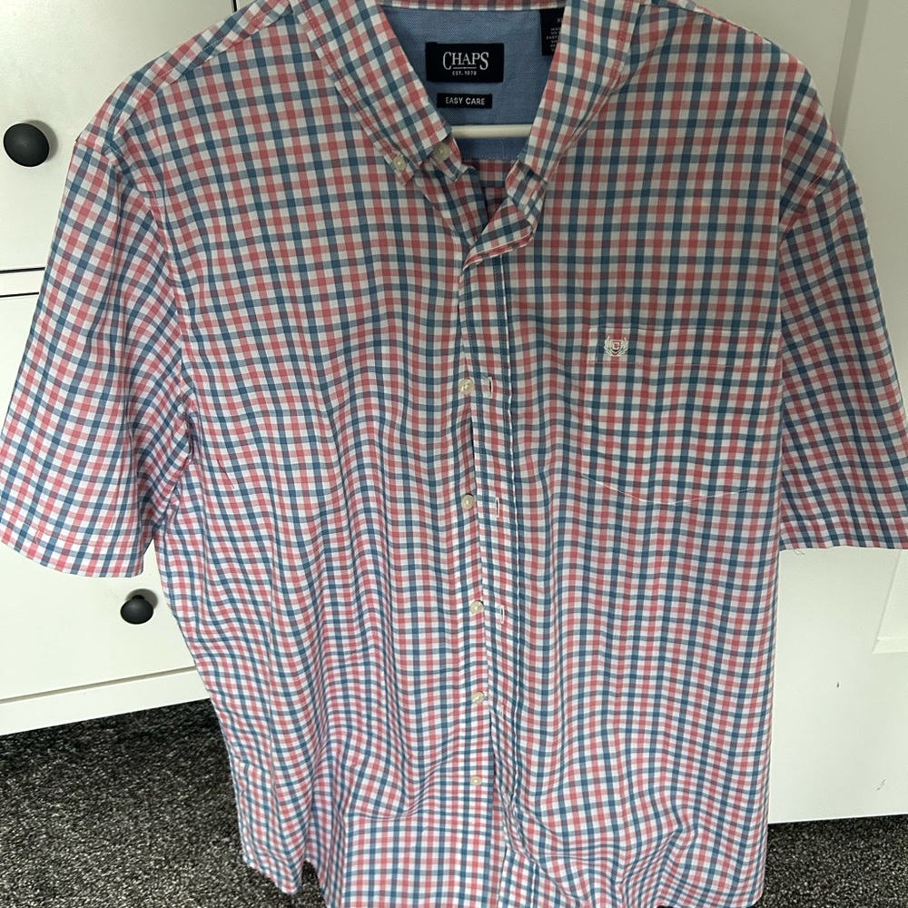 Chaps Men's Multicolor Plaid Button Down Shirt